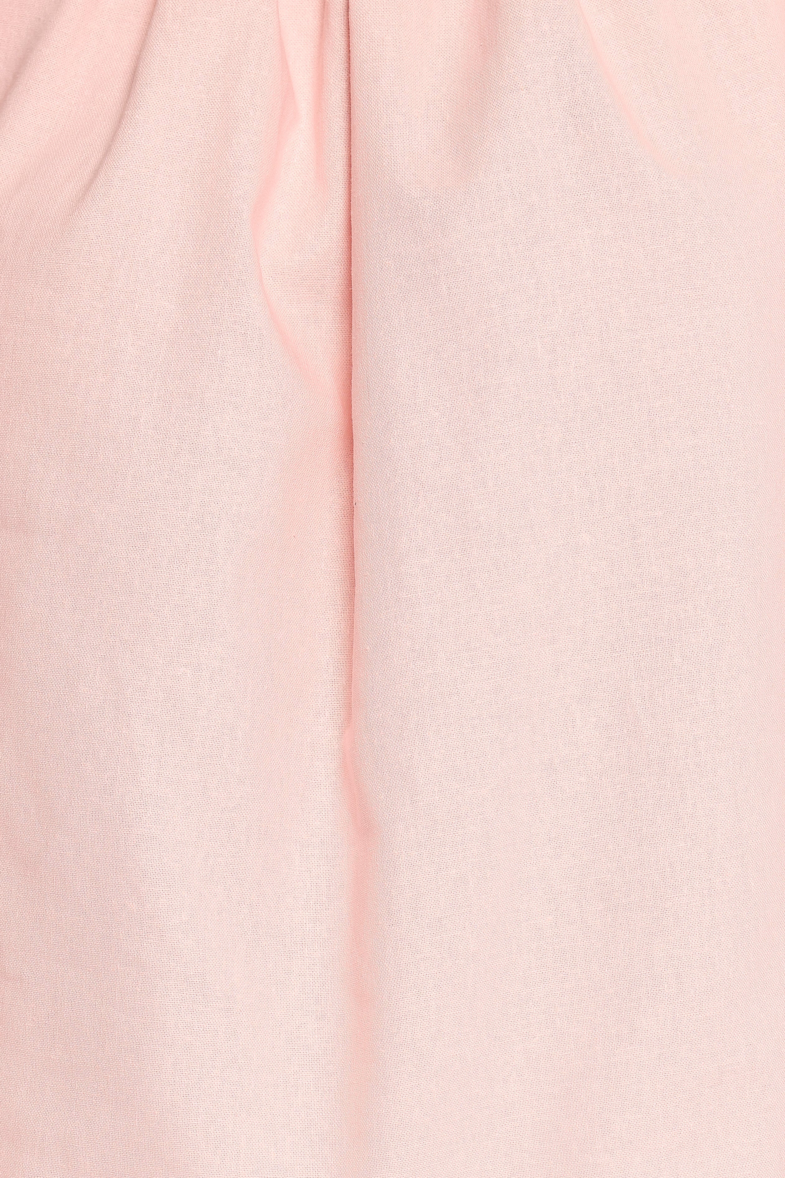 Zion Off Shoulder Long Sleeve Top Pale Pink