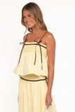 Mireille Baby Doll Top Lemon