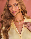 Alette Pearl Drop Metal Choker