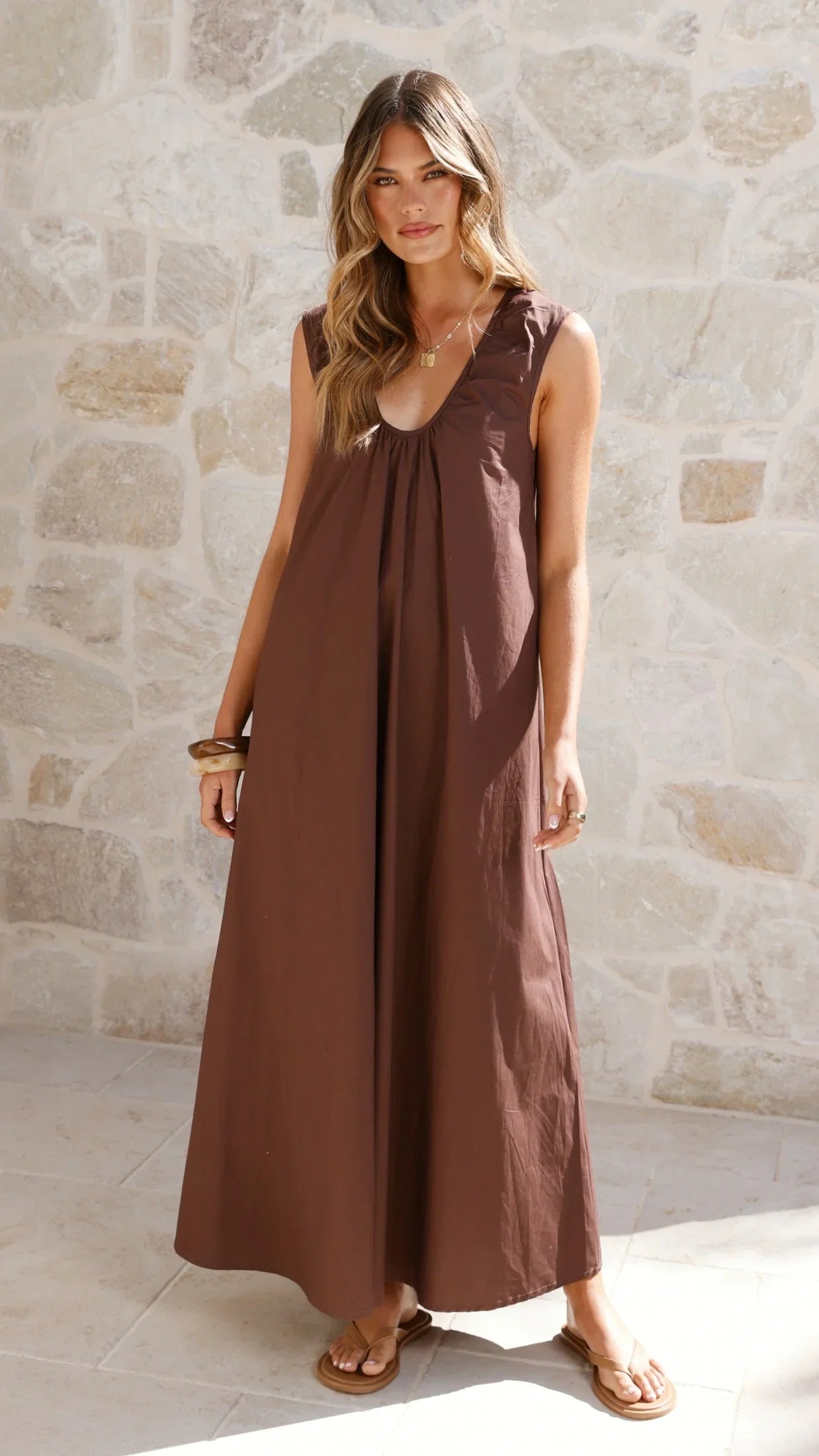 Scout Maxi Dress Chocolate