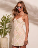 Coconut Sugar Abstract Mini Dress