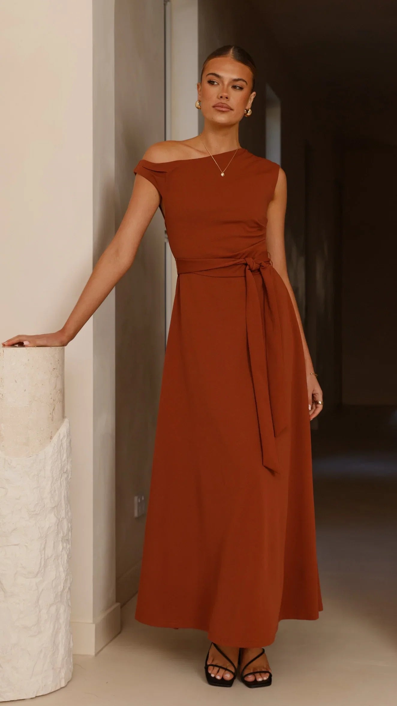 Gemma Maxi Dress Brown