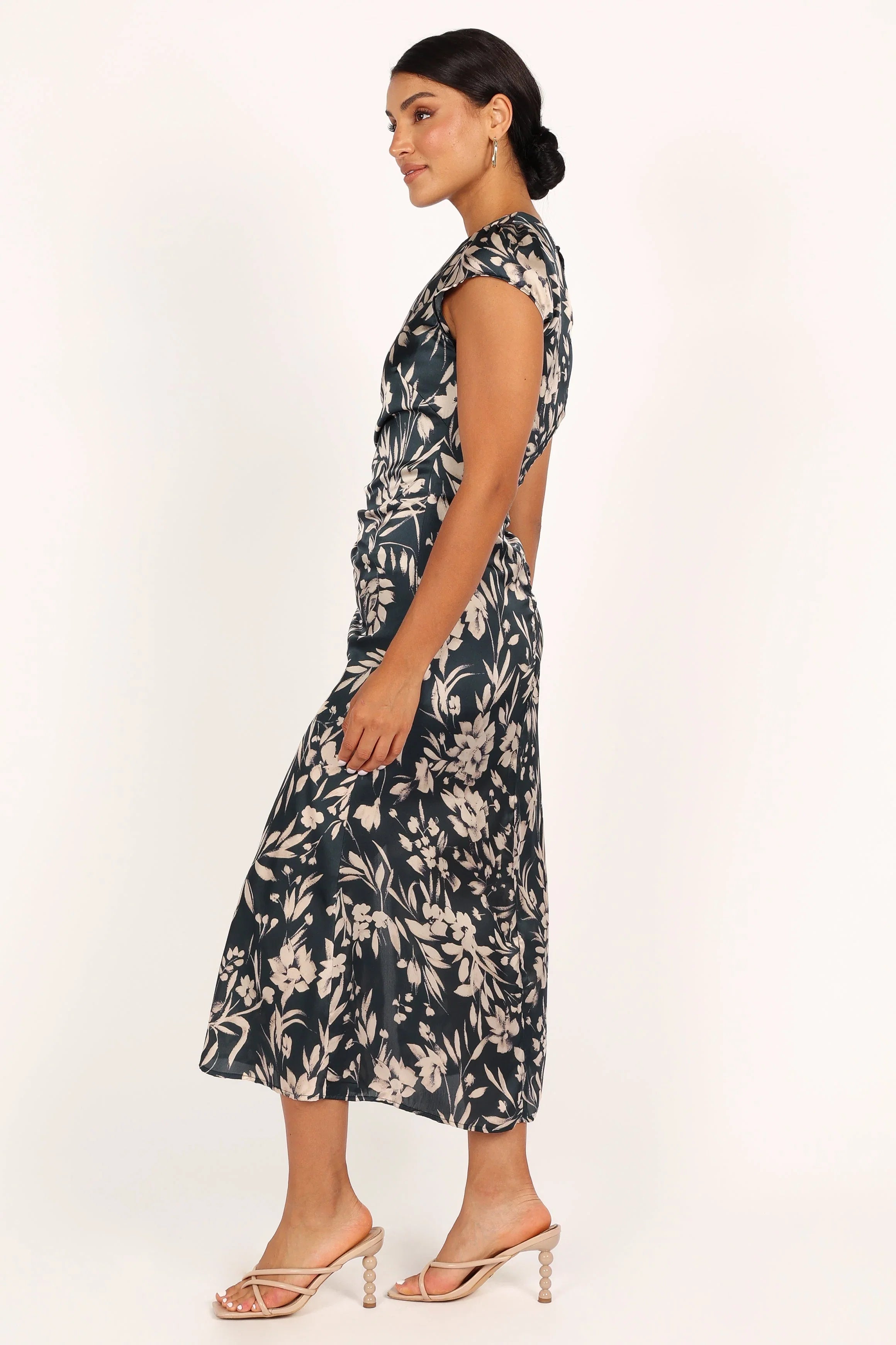 Lisbeth Midi Dress Green Floral