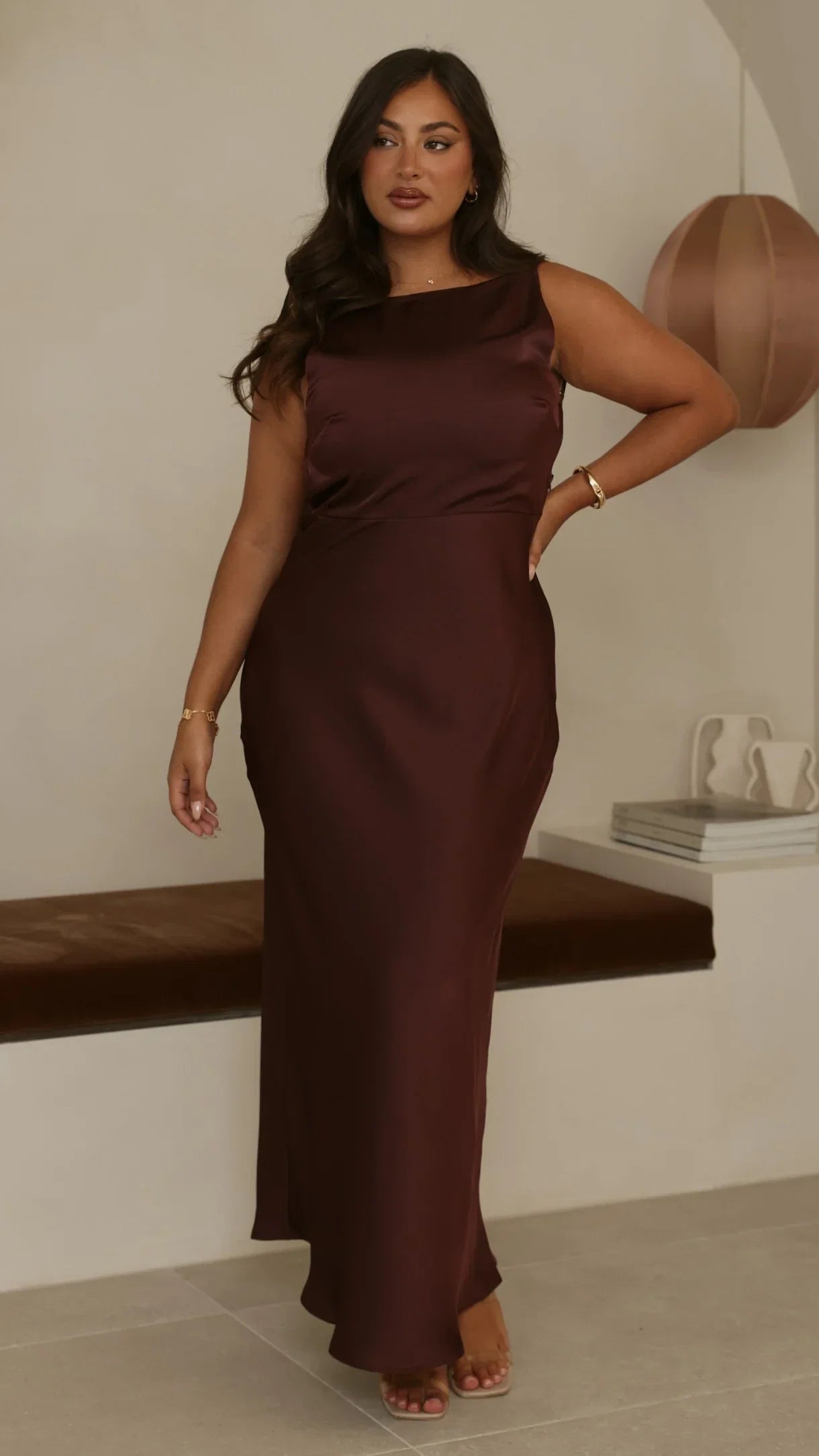 Sia Maxi Dress Chocolate