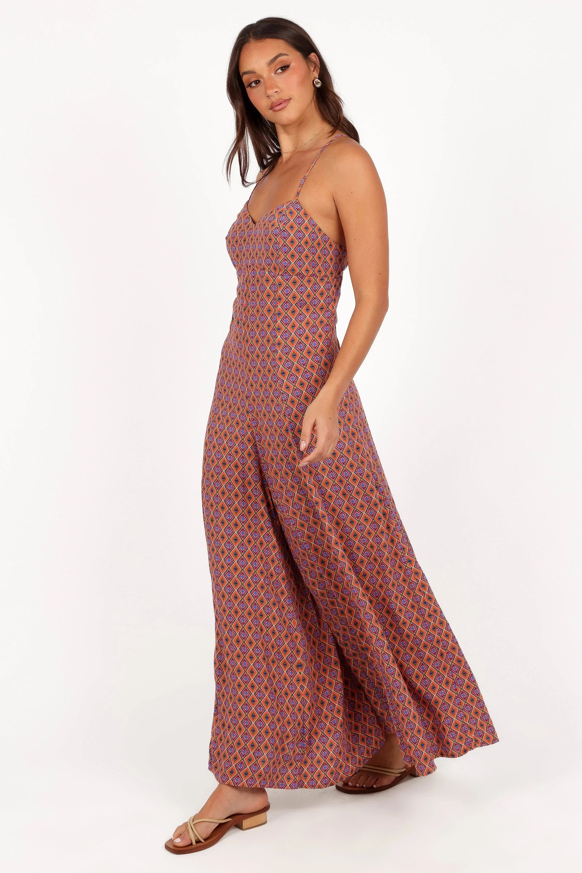 Harlee Wide Leg Jumpsuit Orange