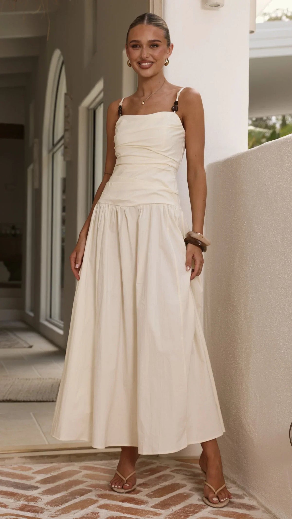 Raziela Maxi Dress Cream