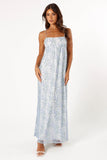 Nolan Maxi Dress Blue Floral