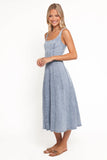 Una Midi Dress Light Denim