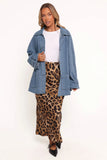 Novan Oversized Shacket Denim