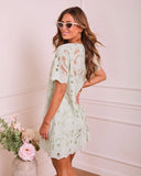 Velmia Lace Crochet Shift Mini Dress