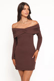 Danica Mini Dress Chocolate Brown