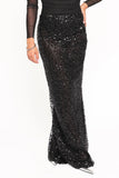 Jennings Sequin Maxi Skirt Black