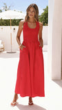 Maia Maxi Dress Red