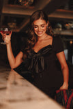 Lennox Bow Bodysuit Black