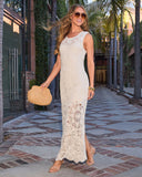 Suki Sleeveless Crochet Maxi Dress