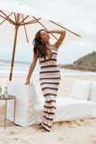 Zyon Maxi Dress Chocolate Multi