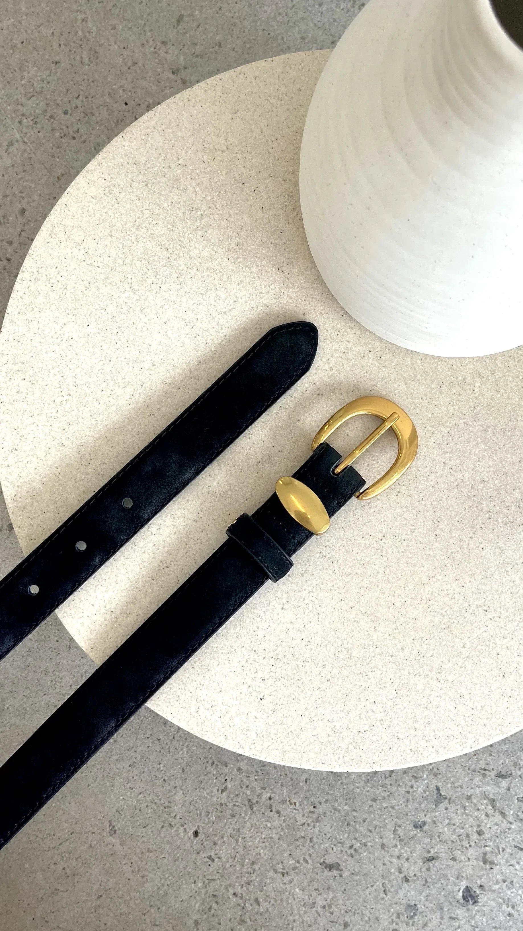 Maya Leather Belt Black