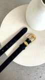 Maya Leather Belt Black