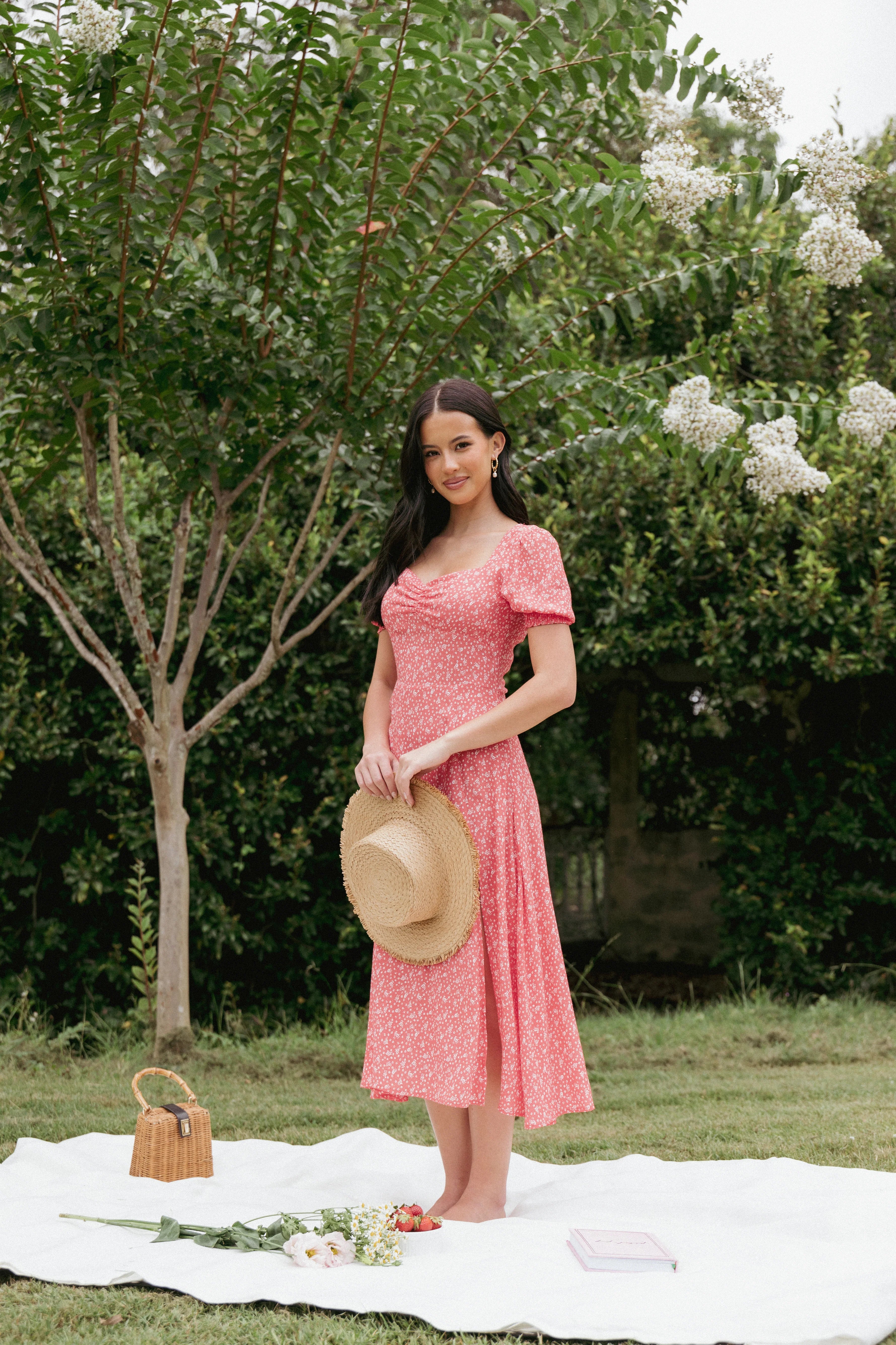 Franklin Dress Red Floral