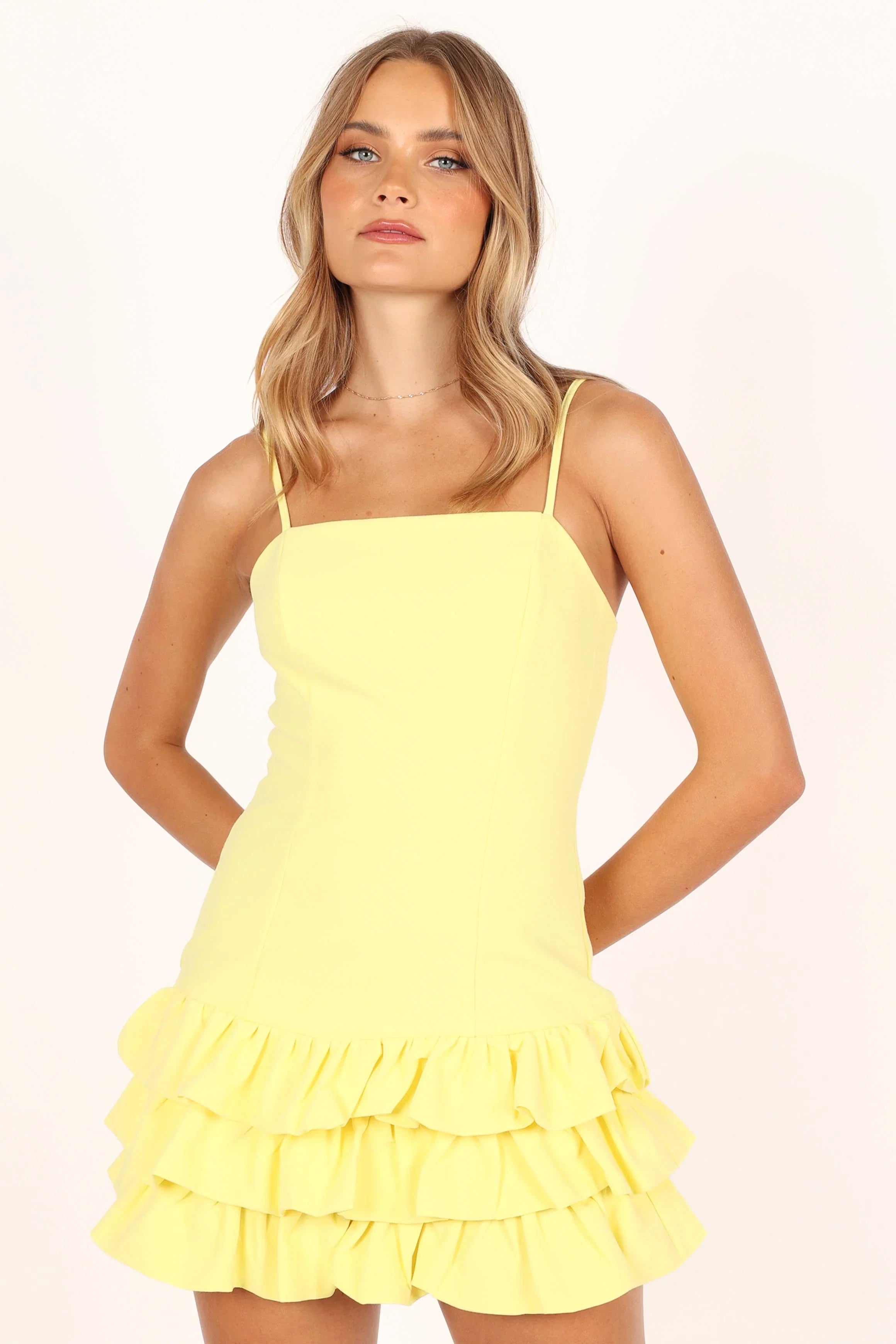 Junee Mini Dress Lemon