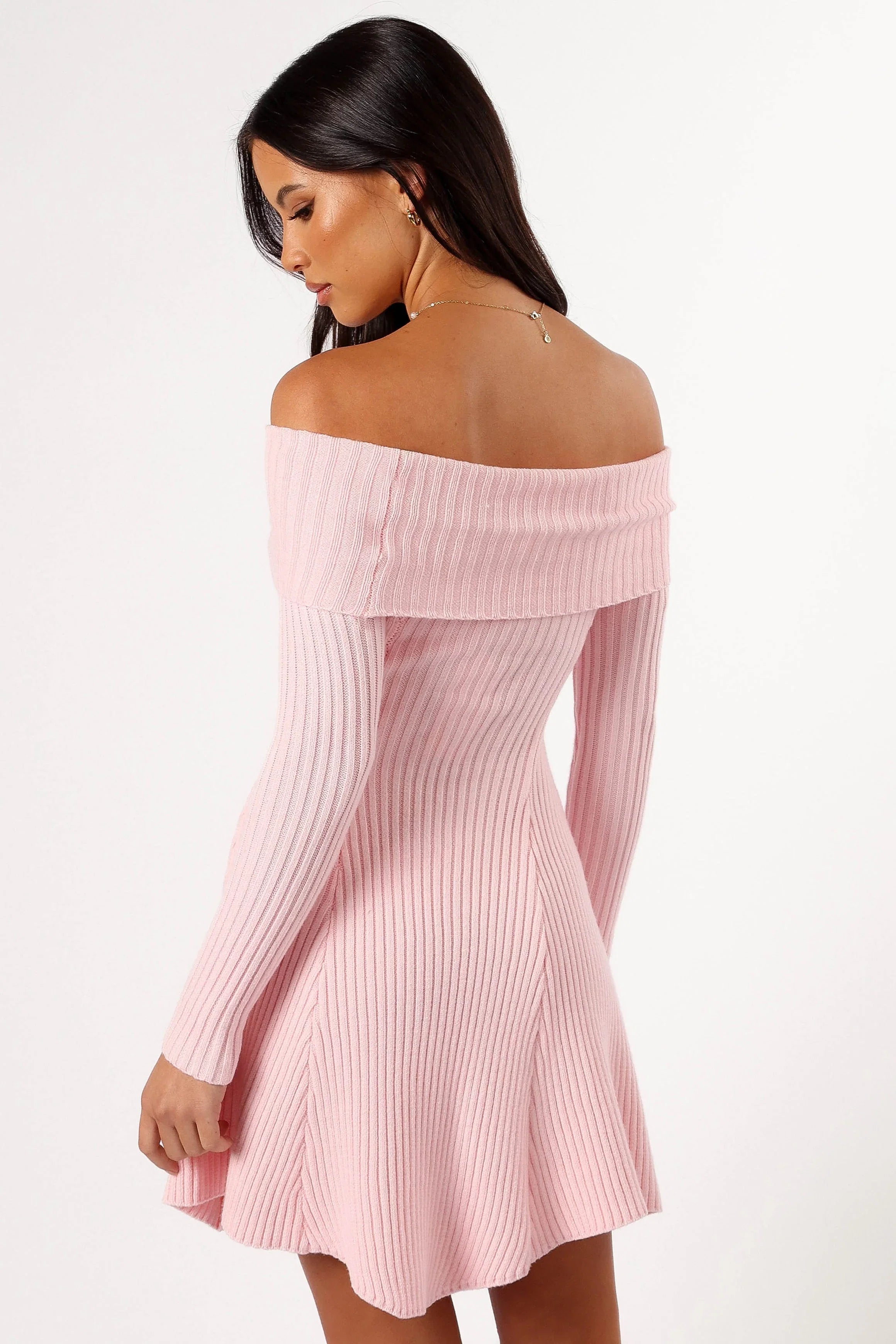 Francisco Long Sleeve Mini Dress Pink