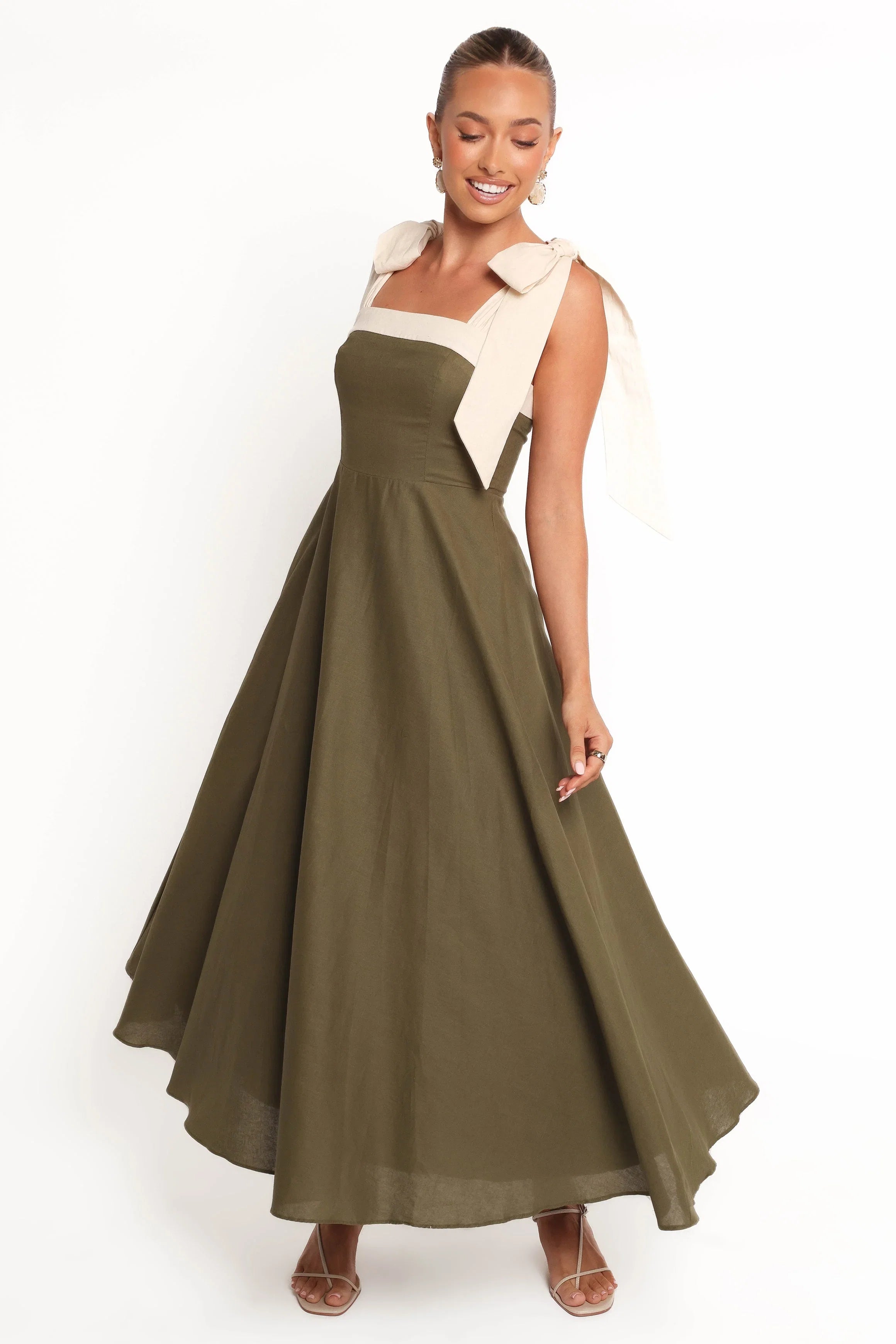 Olinda Midi Dress Olive