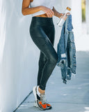Spanx Faux Leather Moto Leggings