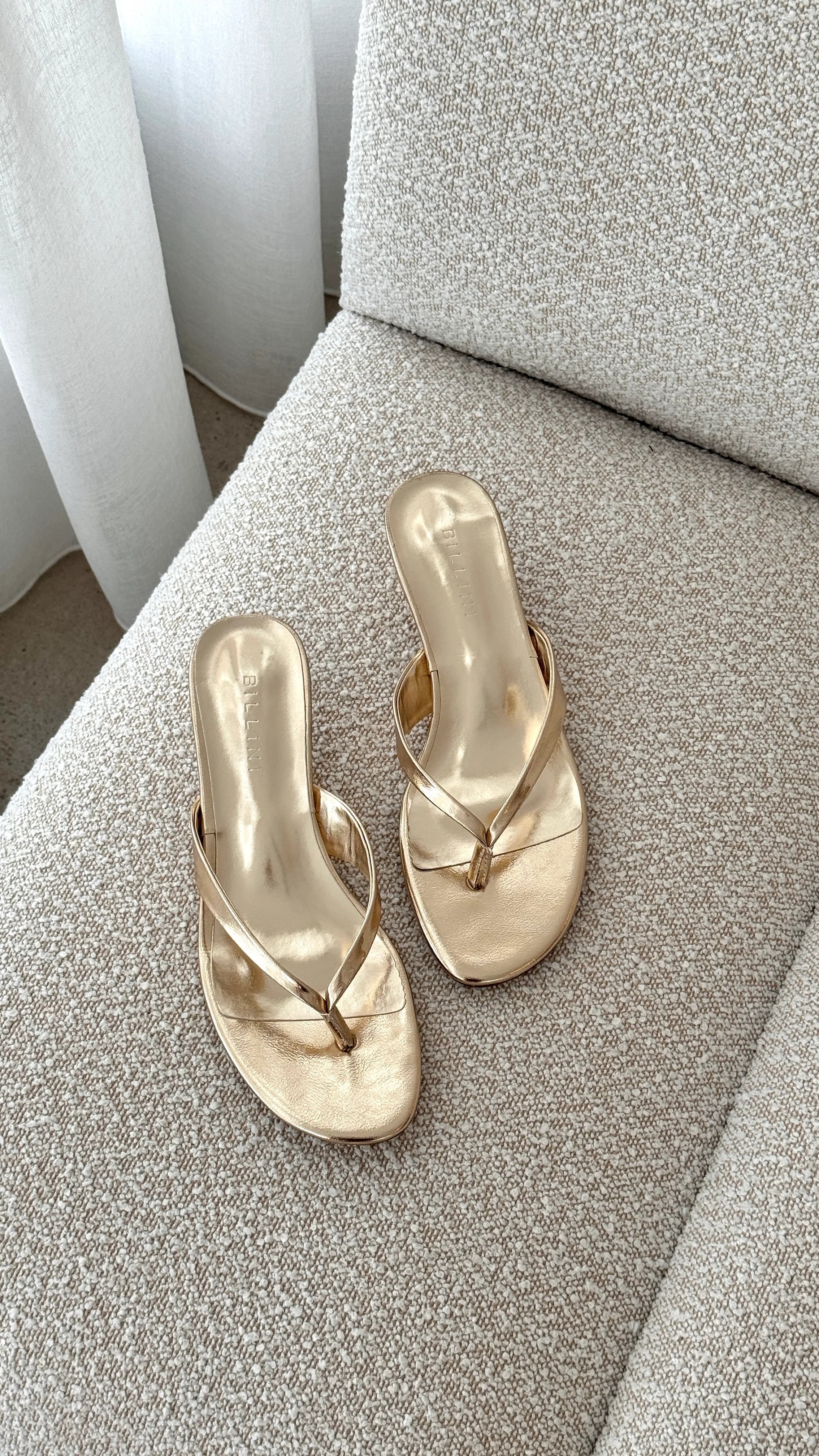 Corri Heel Gold Metallic