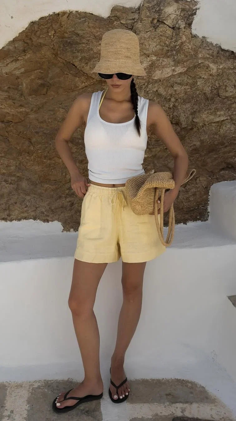 Luna Shorts Yellow