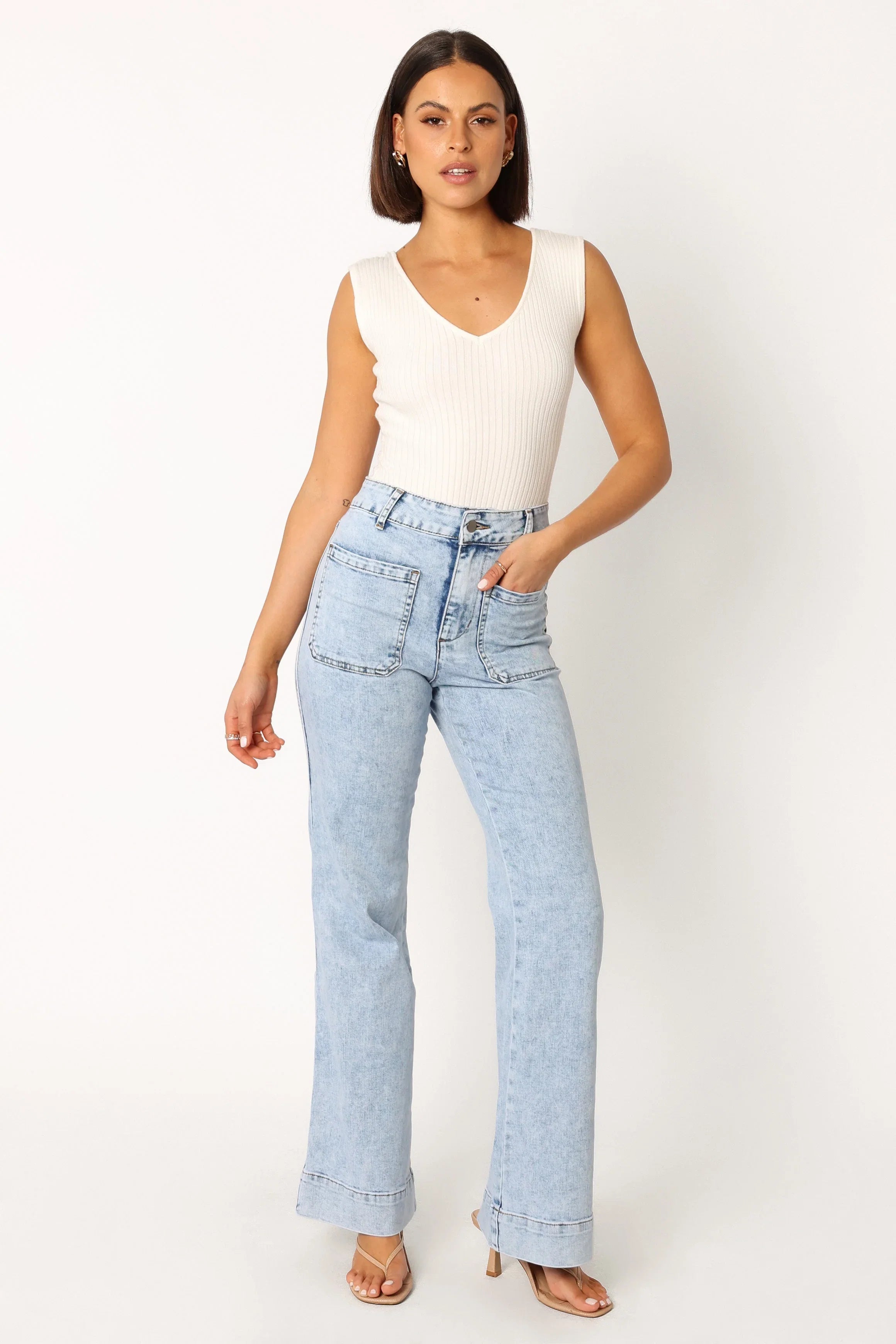 Nico Wide Leg Jean Blue