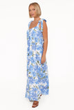 Amber Maxi Dress Blue Floral