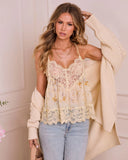Sweetheart Hour Floral Lace Cami