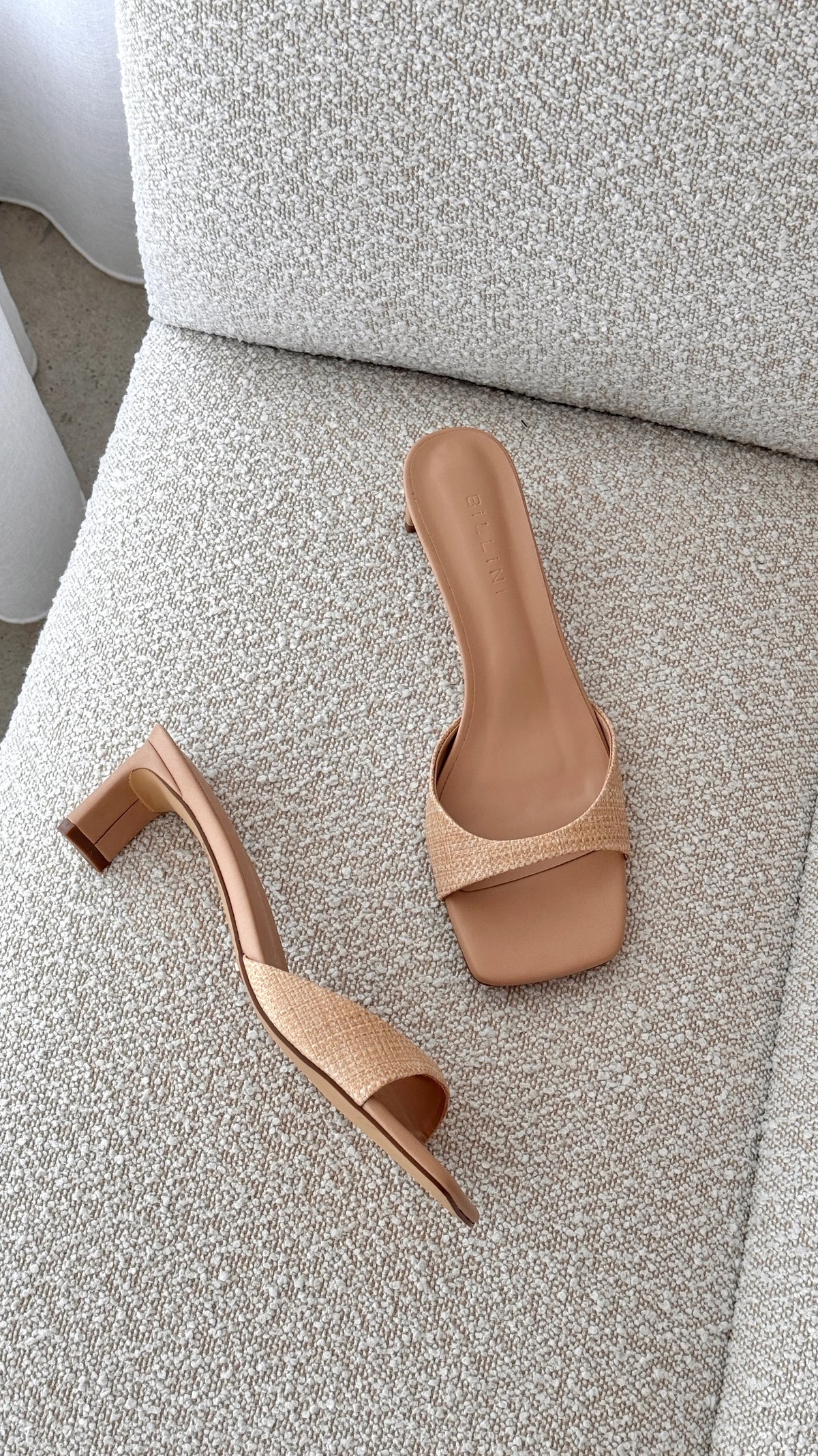 Yadira Heel Natural Raffia