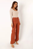 Nico Wide Leg Jean Tan