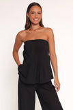 Charlie Strapless Pant Set Black