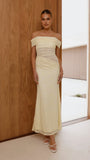 Tiarna Off The Shoulder Maxi Dress Yellow