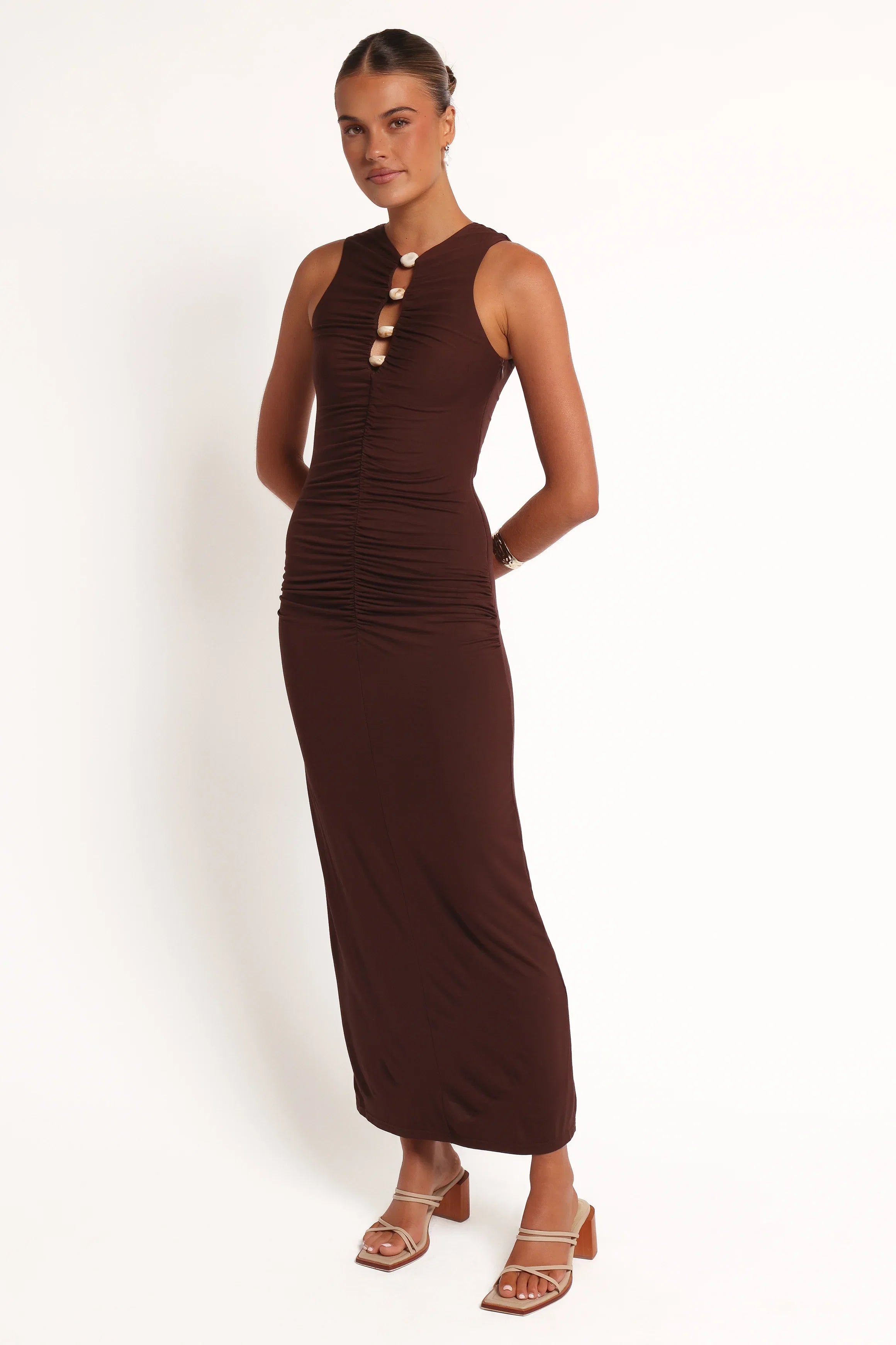 Brody Midi Dress Chocolate
