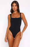 Lets Just Go Back Bodysuit Black