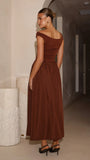 Immy Midi Dress Brown