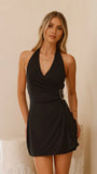 Brigitte Halter Mini Dress Black