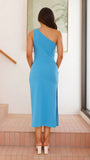 Alaina Midi Dress Azure Blue