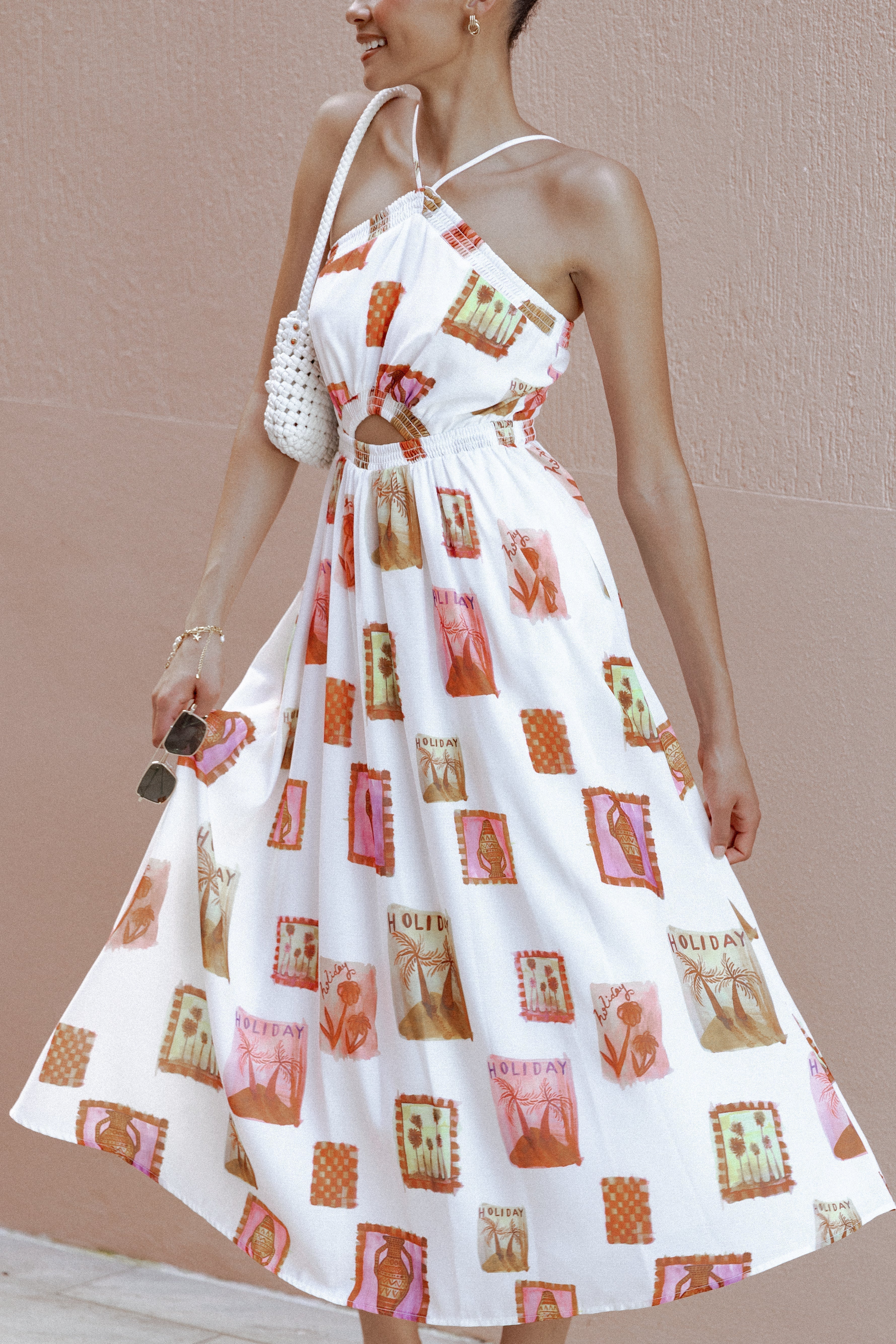 Madi Maxi Dress White Multi