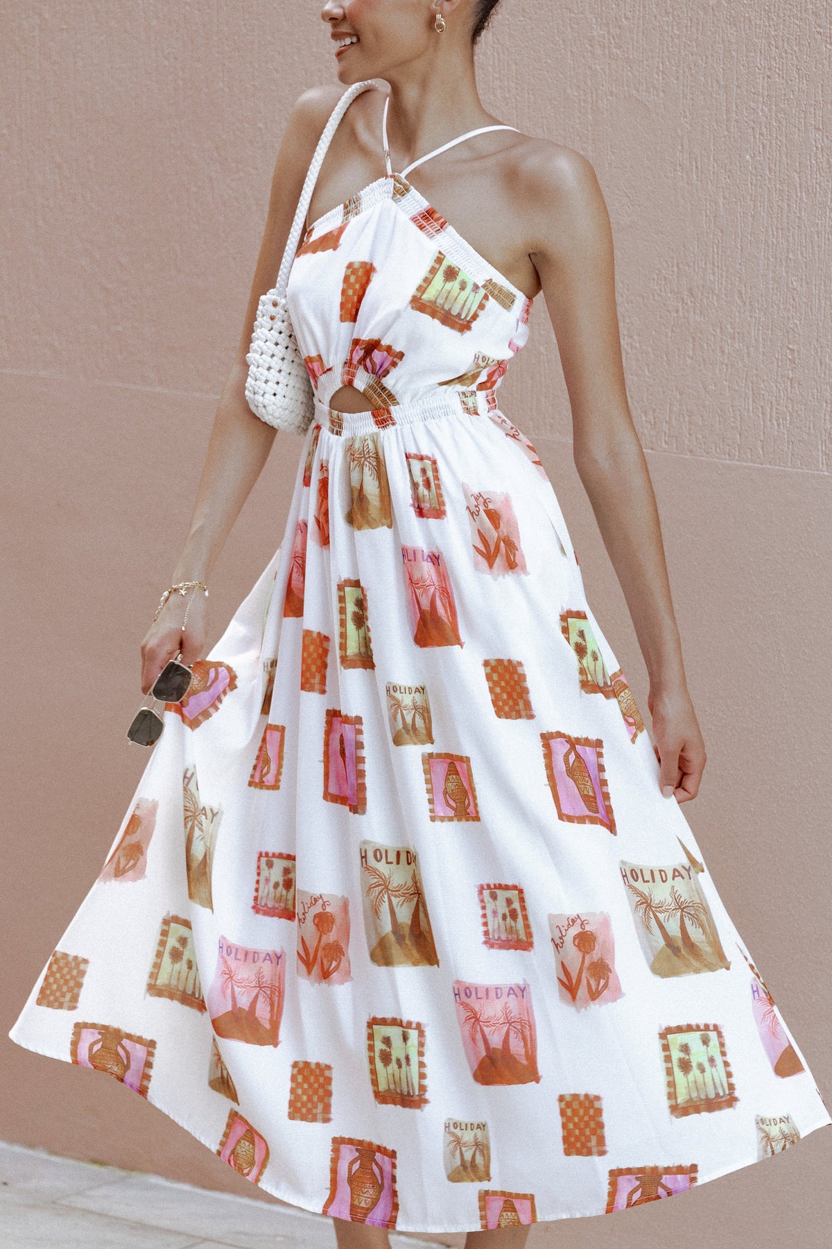 Madi Maxi Dress White Multi