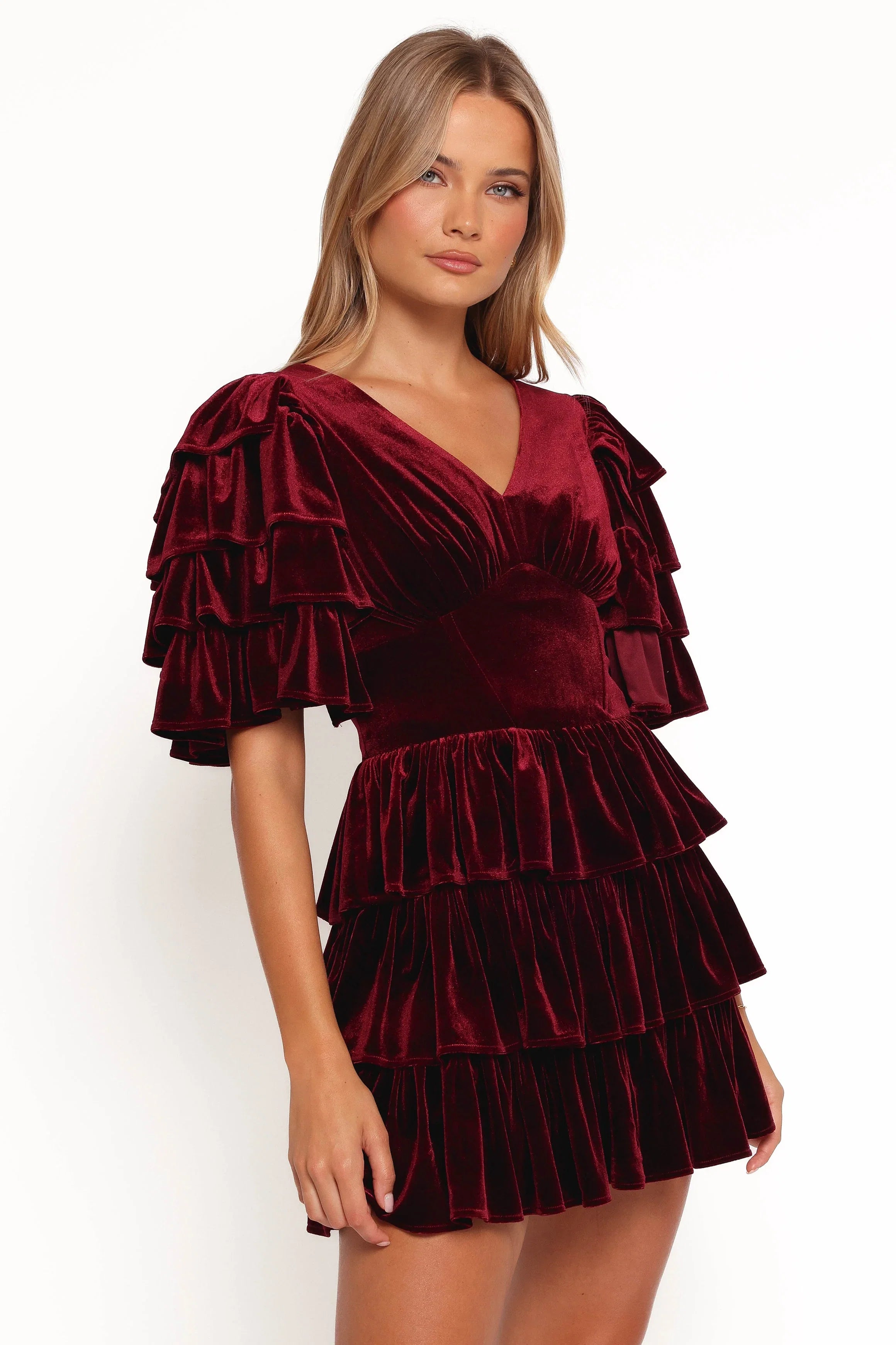 Agnes Mini Dress Wine