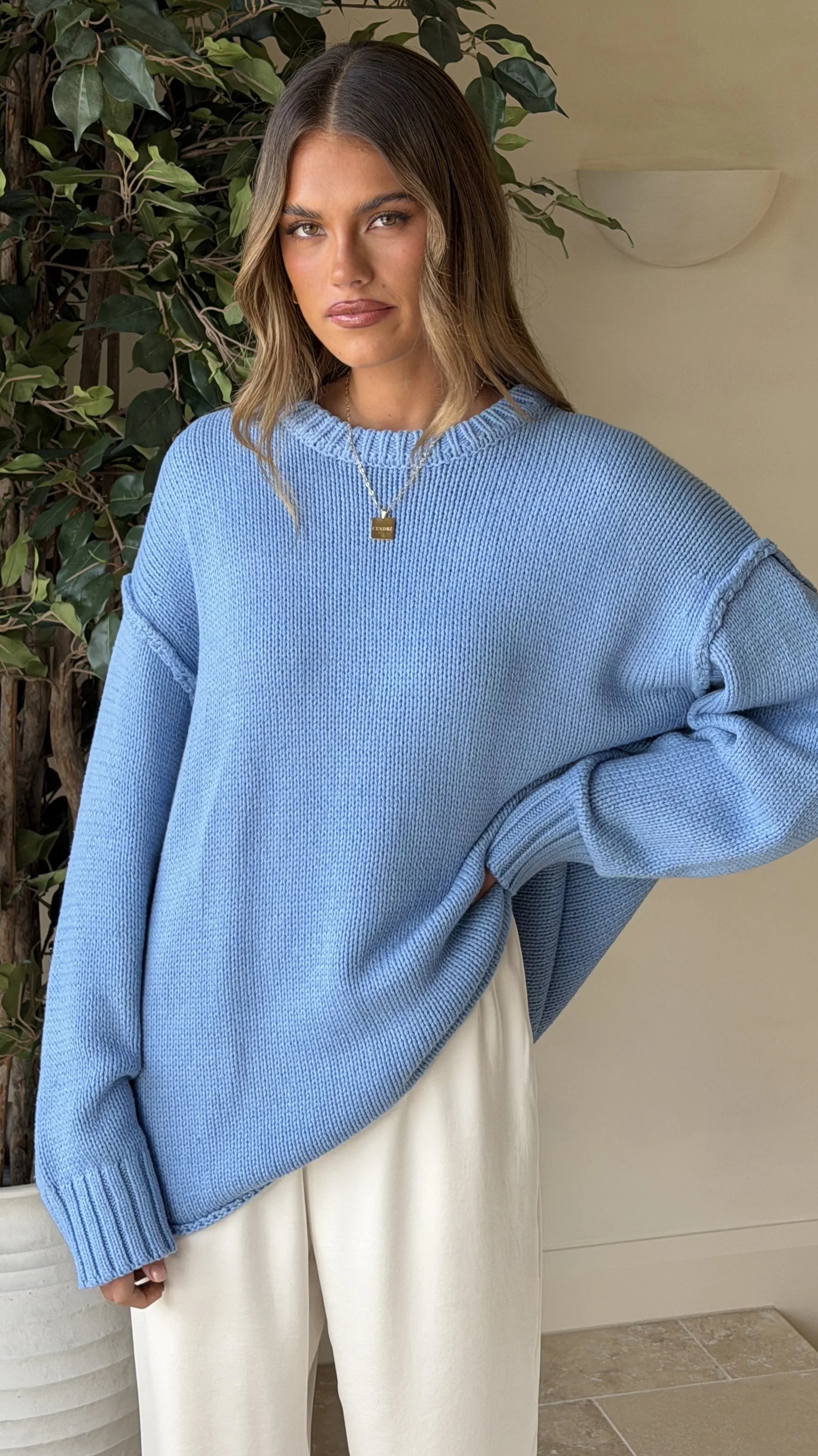 Hayden Knit Jumper Blue