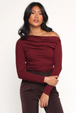 Cer Knit Top Cherry Chocolate