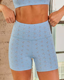 The Eyelet High Rise Biker Shorts