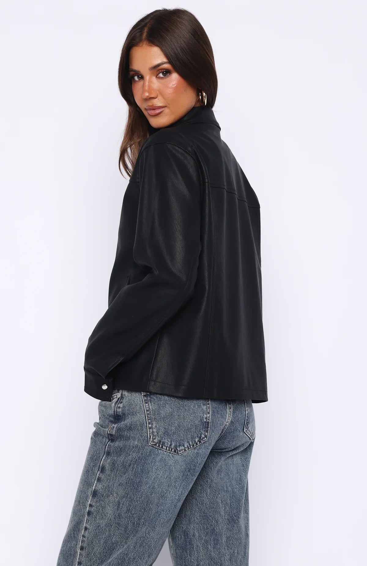 Never Possible PU Jacket Black