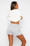 With Love Lounge Shorts Grey Marle