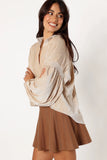 Cadence Long Sleeve Top Cream